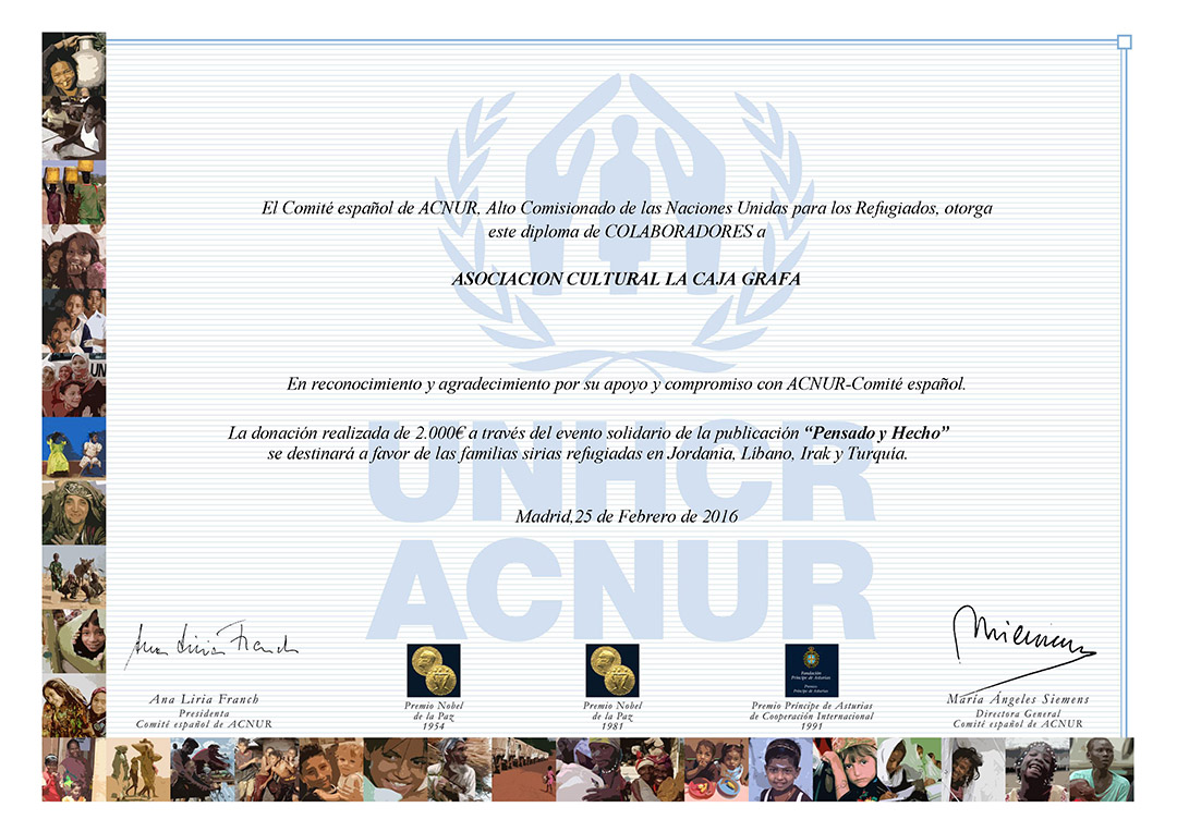 ACNUR_Diploma_soligrafo Diploma ACNUR